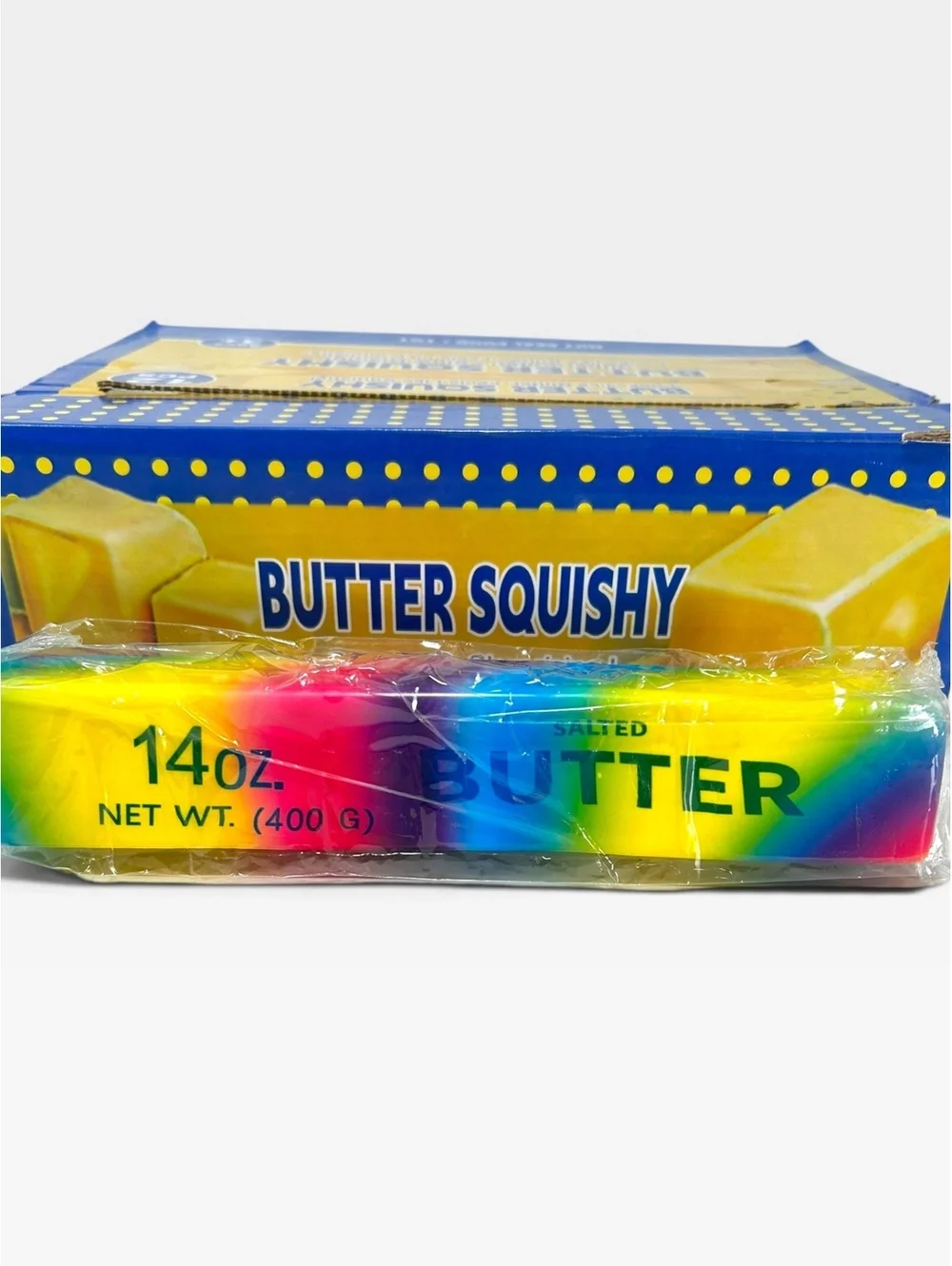 Lot of 2 Jumbo Scented Butter Squishy 14oz Yellow Rainbow Fidget Toy [COPY]